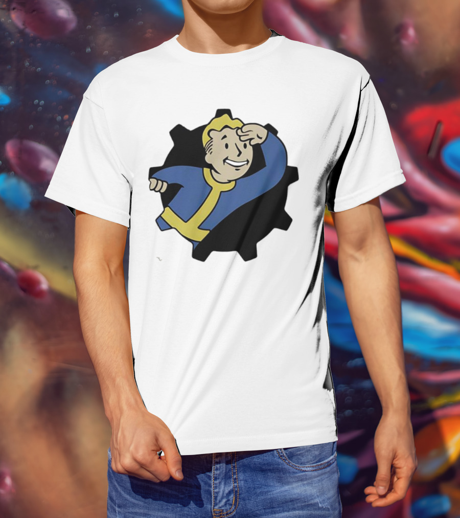 Fallout Vault Boy Lookout Iconic Pose T-Shirt