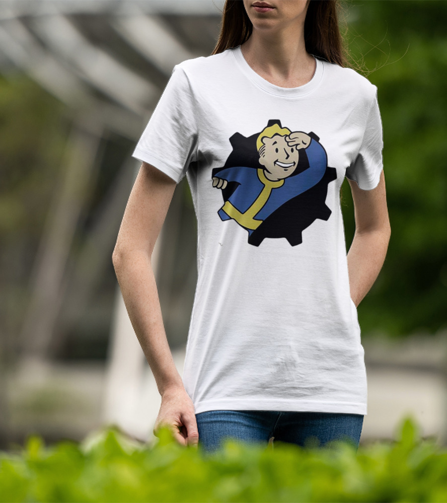 Fallout Vault Boy Lookout Iconic Pose T-Shirt