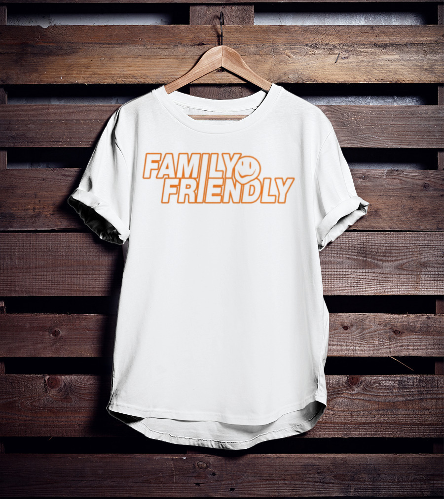 FAMILY FRIENDLY Smiley Face Retro Style T-Shirt