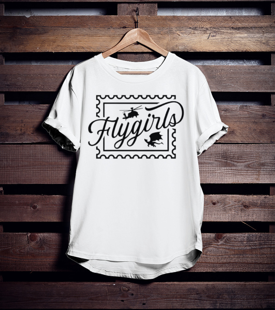 Rebecca Yarros Flygirls Stamp Aviation Enthusiasts Vintage Style T-Shirt