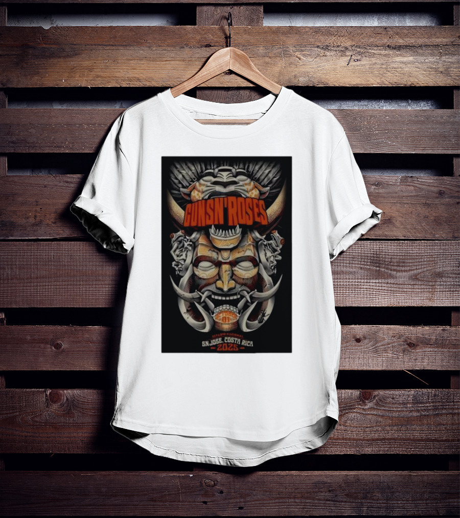 Guns N Roses Estadio Nacional San José Costa Rica 2025 T-Shirt