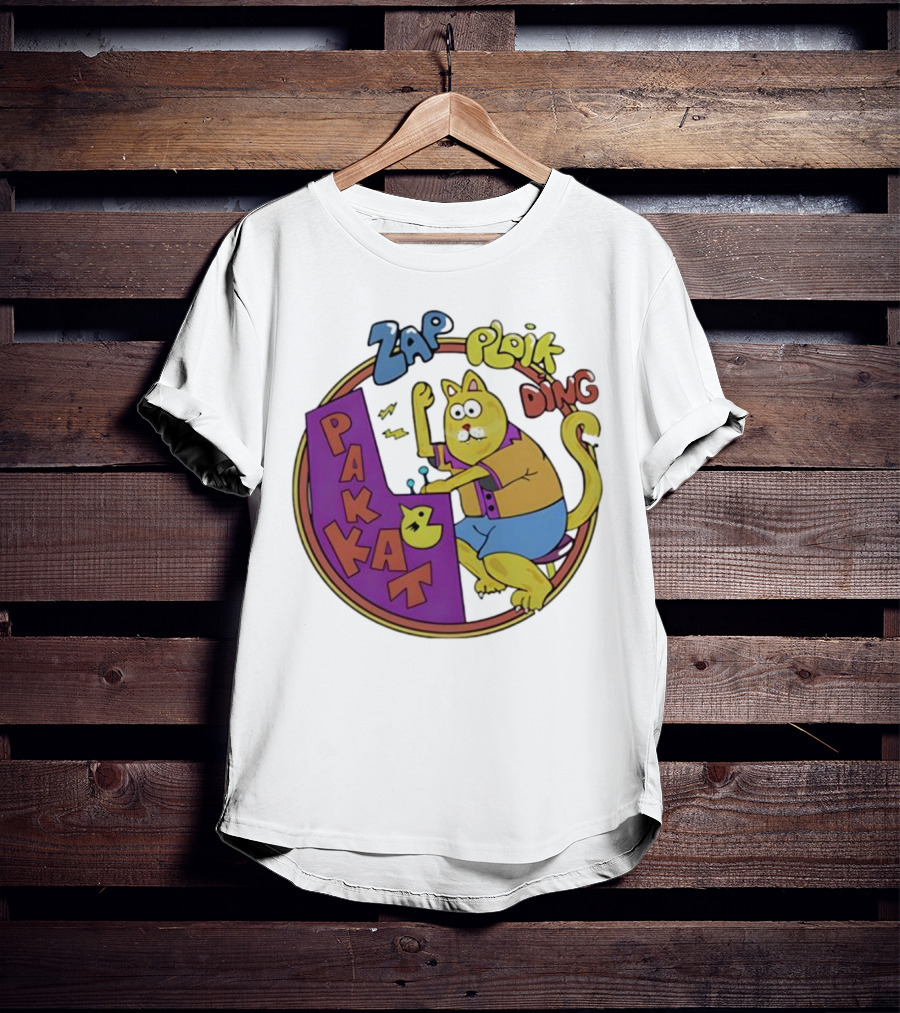 Stranger Things Zap Ploik Ding Cat Cartoon Pakkat T-Shirt