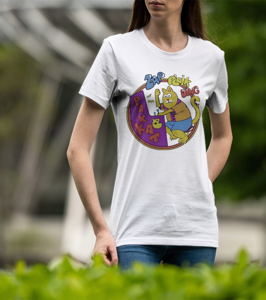 Stranger Things Zap Ploik Ding Cat Cartoon Pakkat T-Shirt