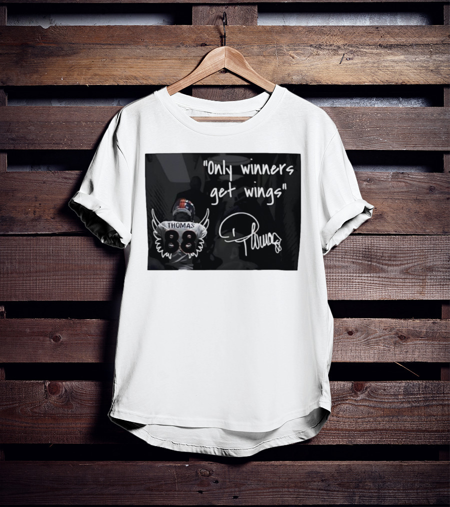 Thomas Number 88 Only Winners Get Wings Signature T-Shirt