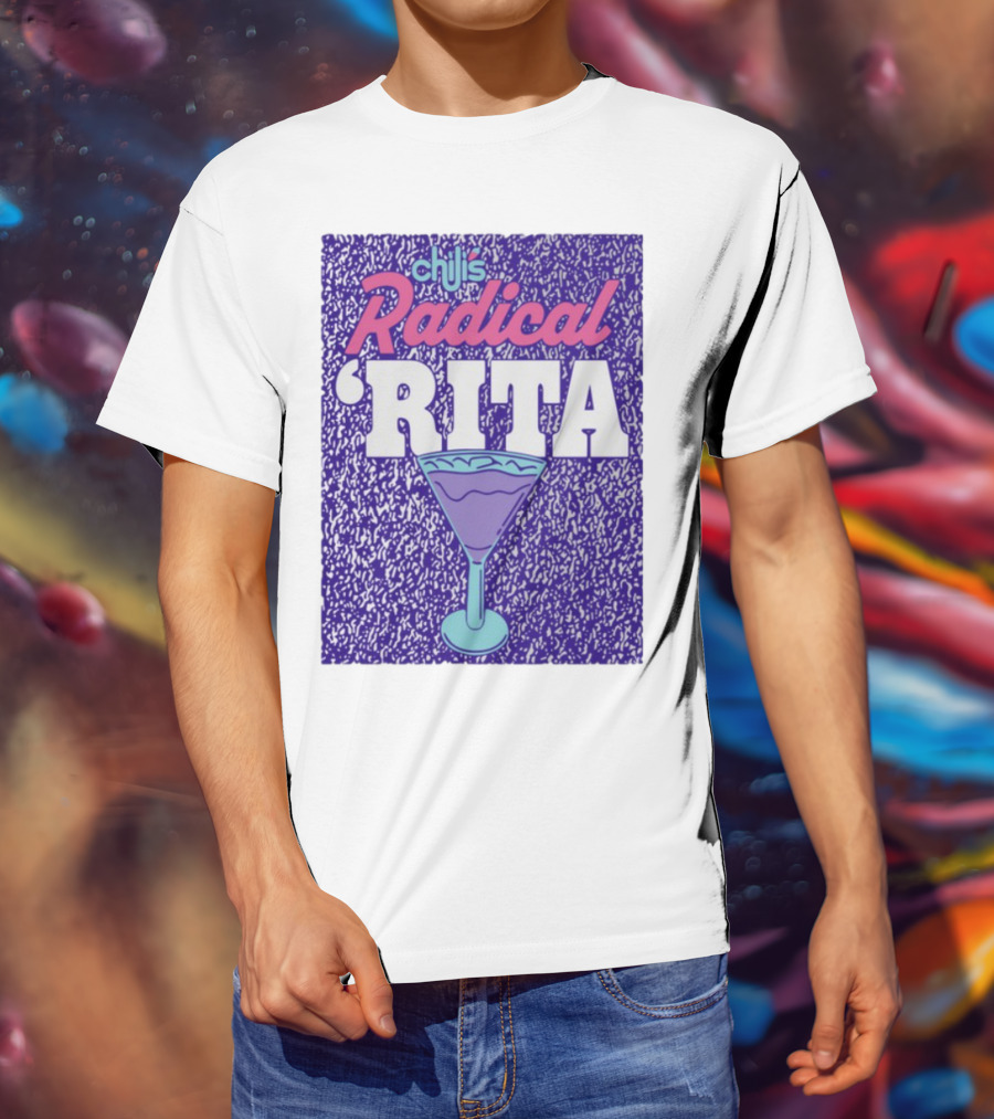 Chili's Radical Rita Retro Cocktail Margarita Vibes T-Shirt