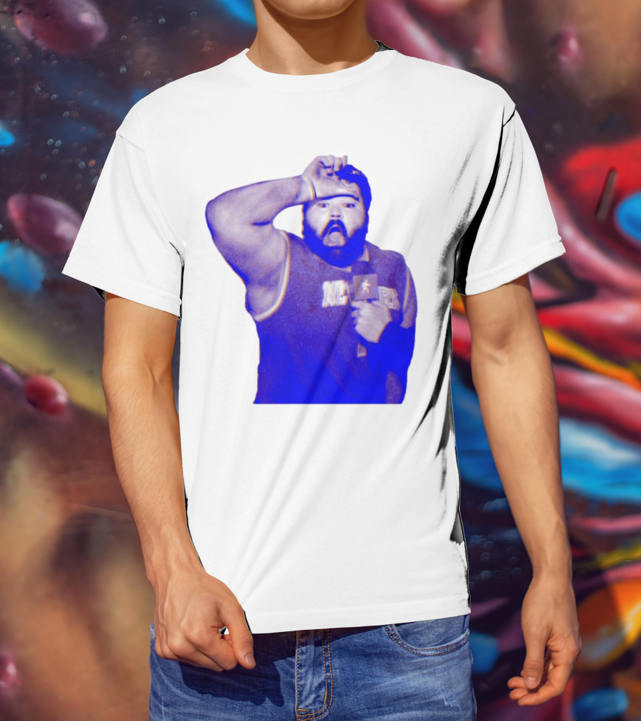 "Karltowns Wearing Jason Dantona NYC Basketball Theme Blue Tone" T-Shirt