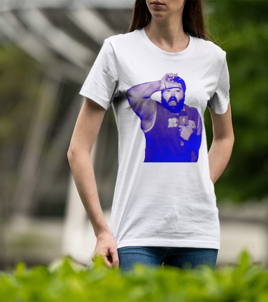 "Karltowns Wearing Jason Dantona NYC Basketball Theme Blue Tone" T-Shirt