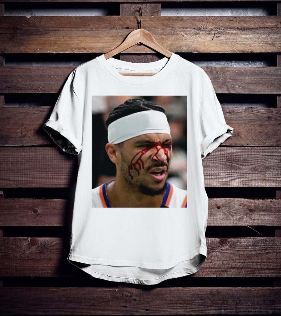 Limited Edition Josh Hart New York Knicks Elbowed Face Moment T-Shirt