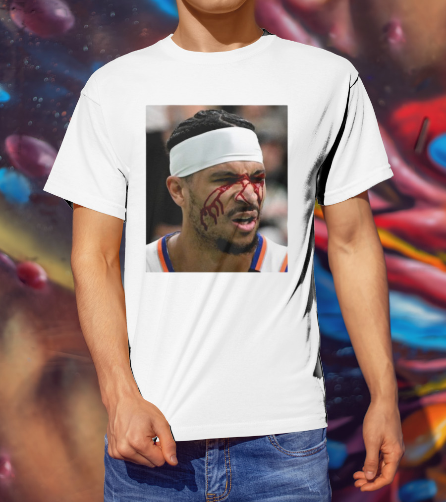 Limited Edition Josh Hart New York Knicks Elbowed Face Moment T-Shirt
