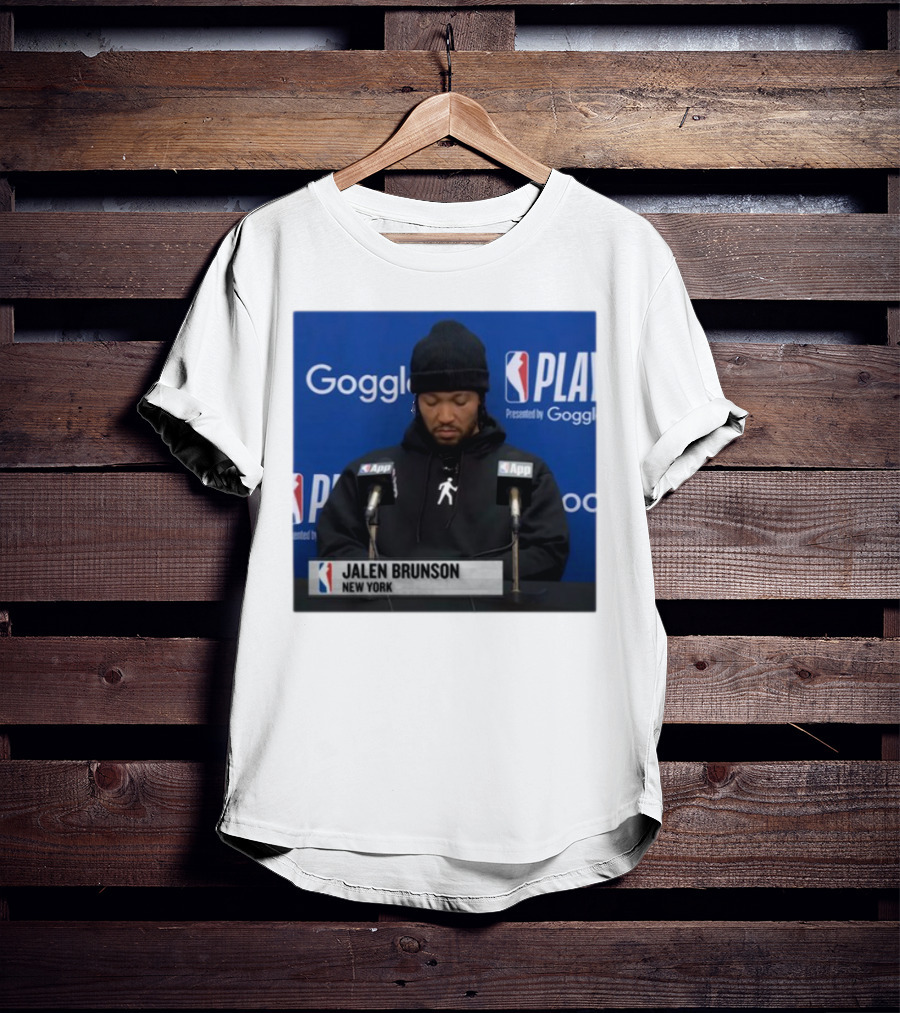 Jalen Brunson New York Press Conference NBA Playoffs Presented By Google T-Shirt
