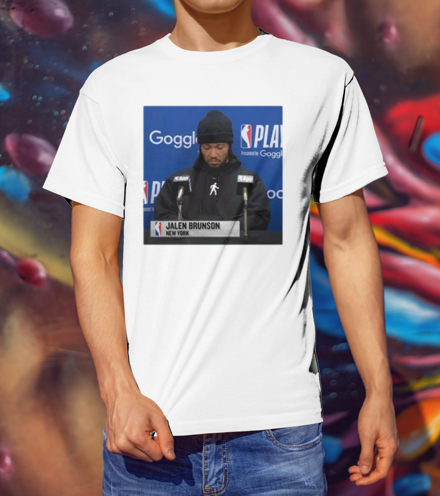 Jalen Brunson New York Press Conference NBA Playoffs Presented By Google T-Shirt
