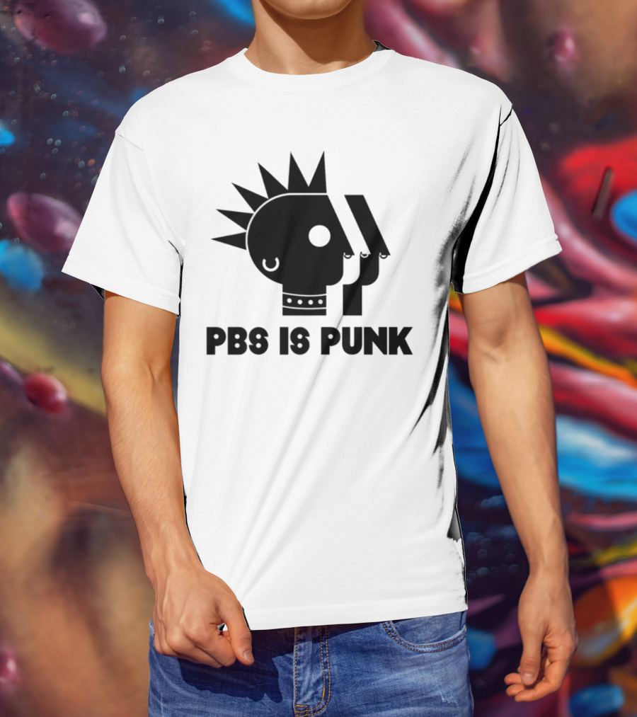 Two Crow Collective PBS Is Punk Vintage Cassette Vinyl Roots T-Shirt