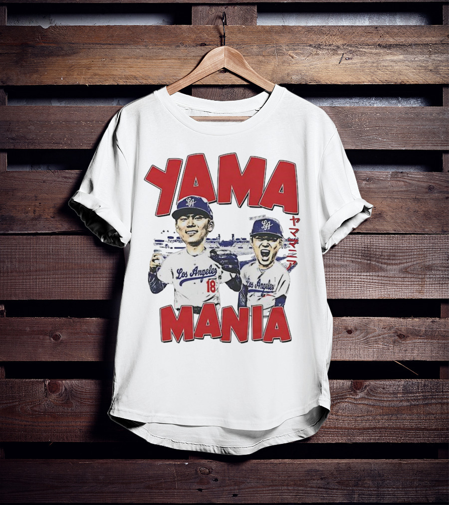 Yama Mania Los Angeles Dodgers Baseball Player 18 T-Shirt