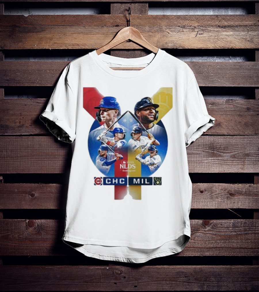 2025 MLB Postseason Chicago Cubs Vs Milwaukee Brewers NLDS Matchup T-Shirt