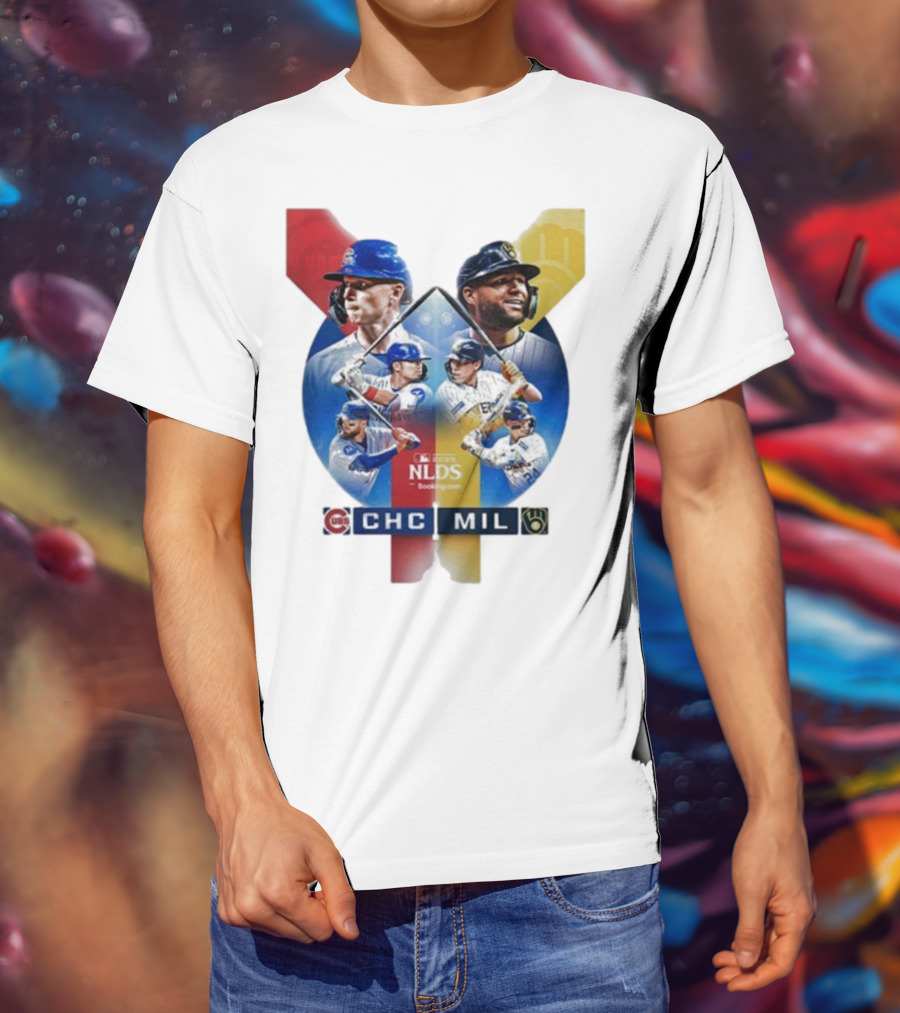 2025 MLB Postseason Chicago Cubs Vs Milwaukee Brewers NLDS Matchup T-Shirt