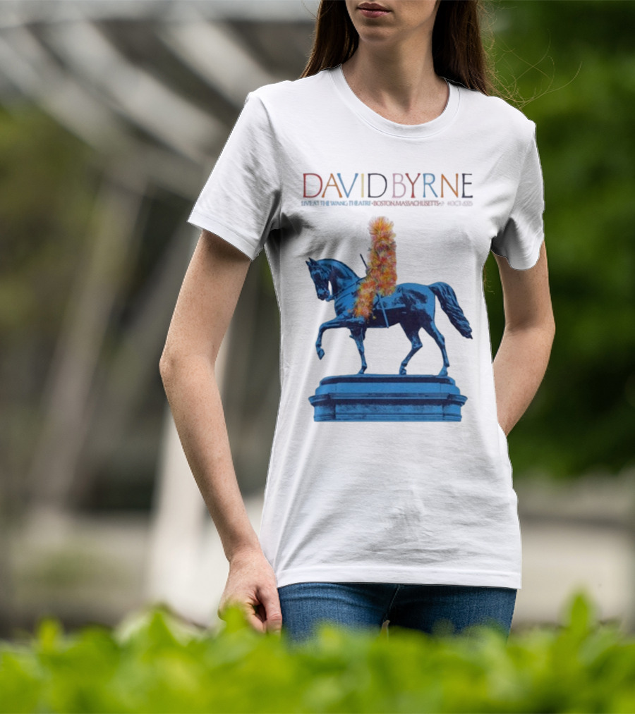 David Byrne Wang Theatre Boston MA Oct 2-4 2025 Tour T-Shirt
