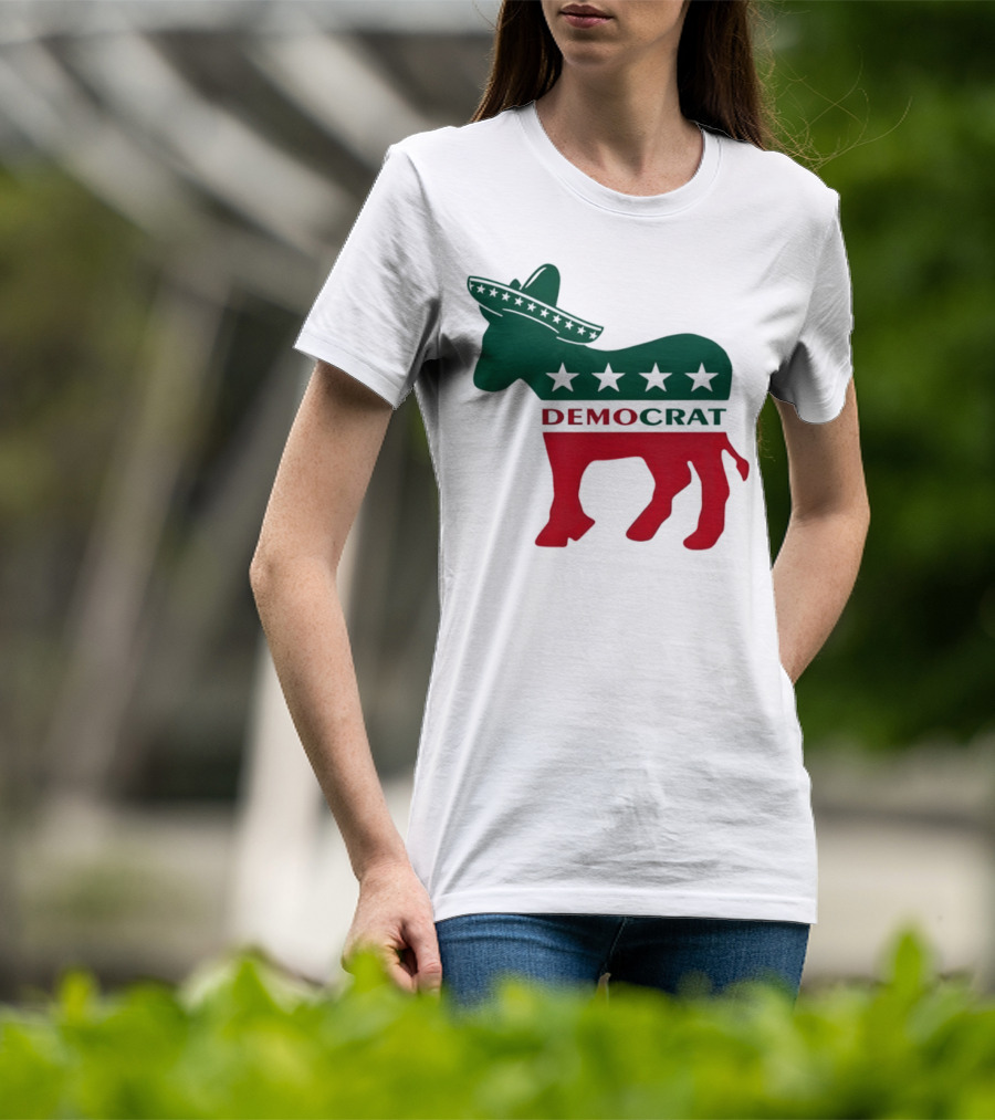 Democrat Donkey Sombrero Stars Cinco De Mayo Celebration T-Shirt