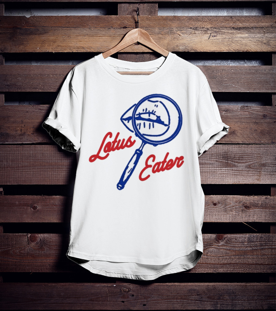 Lotus Eater Eye Magnifying Glass Logo T-Shirt