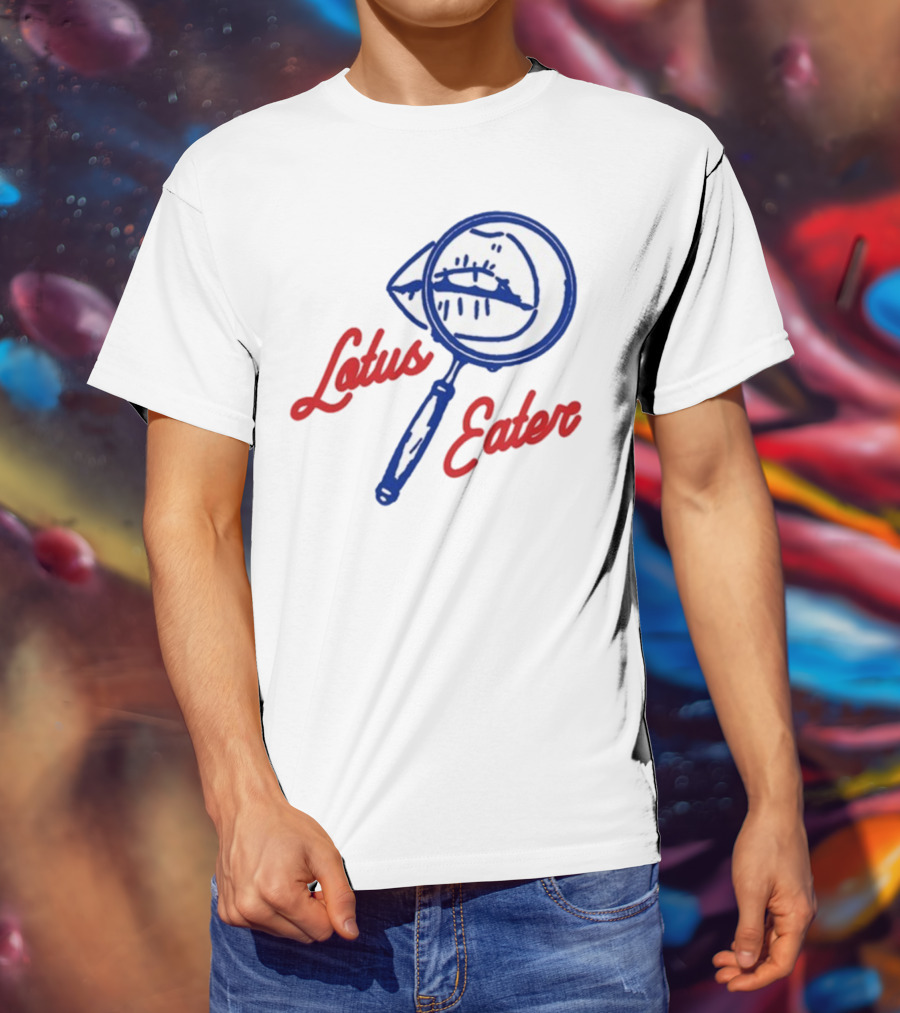 Lotus Eater Eye Magnifying Glass Logo T-Shirt