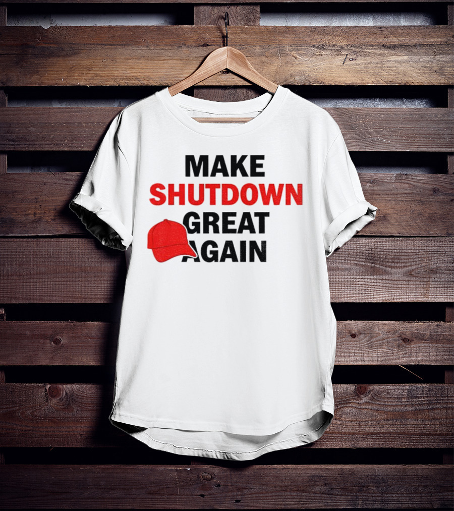 MAGA Make Shutdown Great Again Red Hat T-Shirt