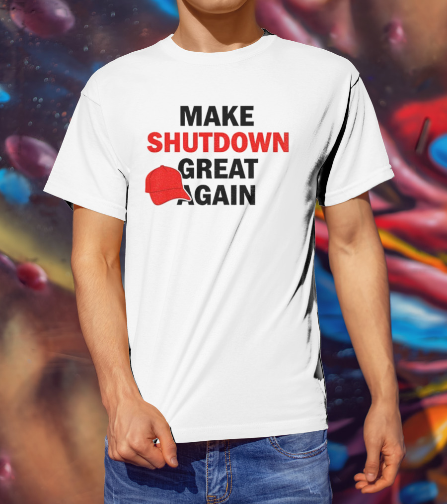 MAGA Make Shutdown Great Again Red Hat T-Shirt