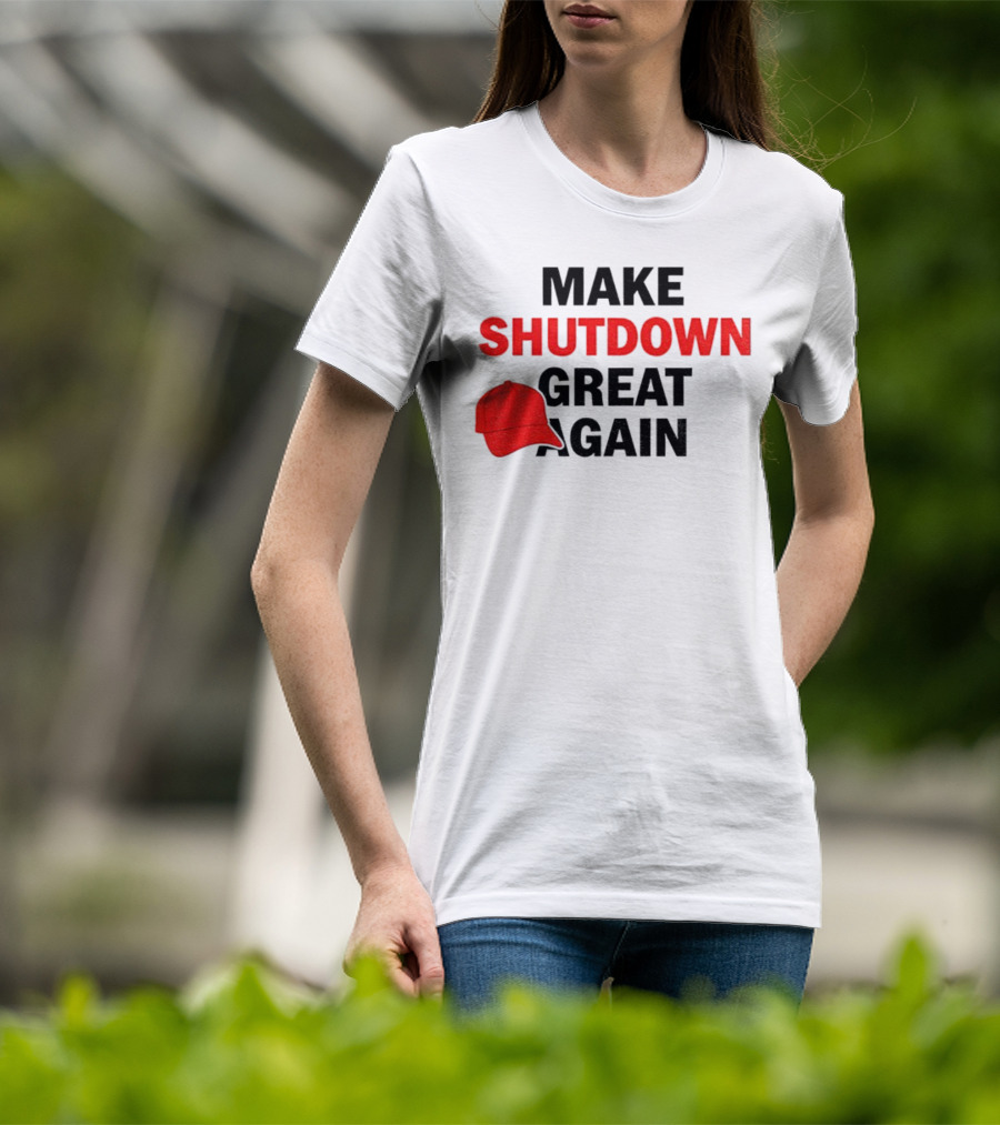 MAGA Make Shutdown Great Again Red Hat T-Shirt