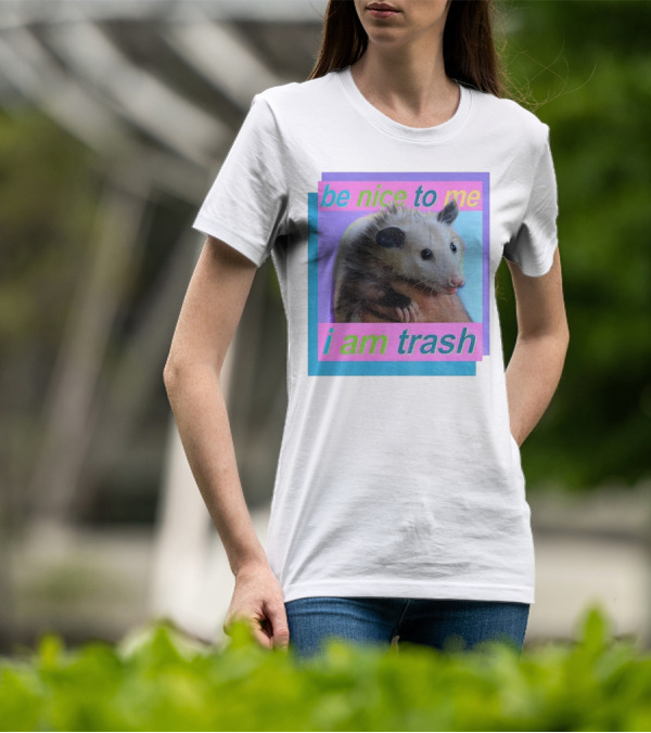 Be Nice To Me I Am Trash Possum Vintage T-Shirt