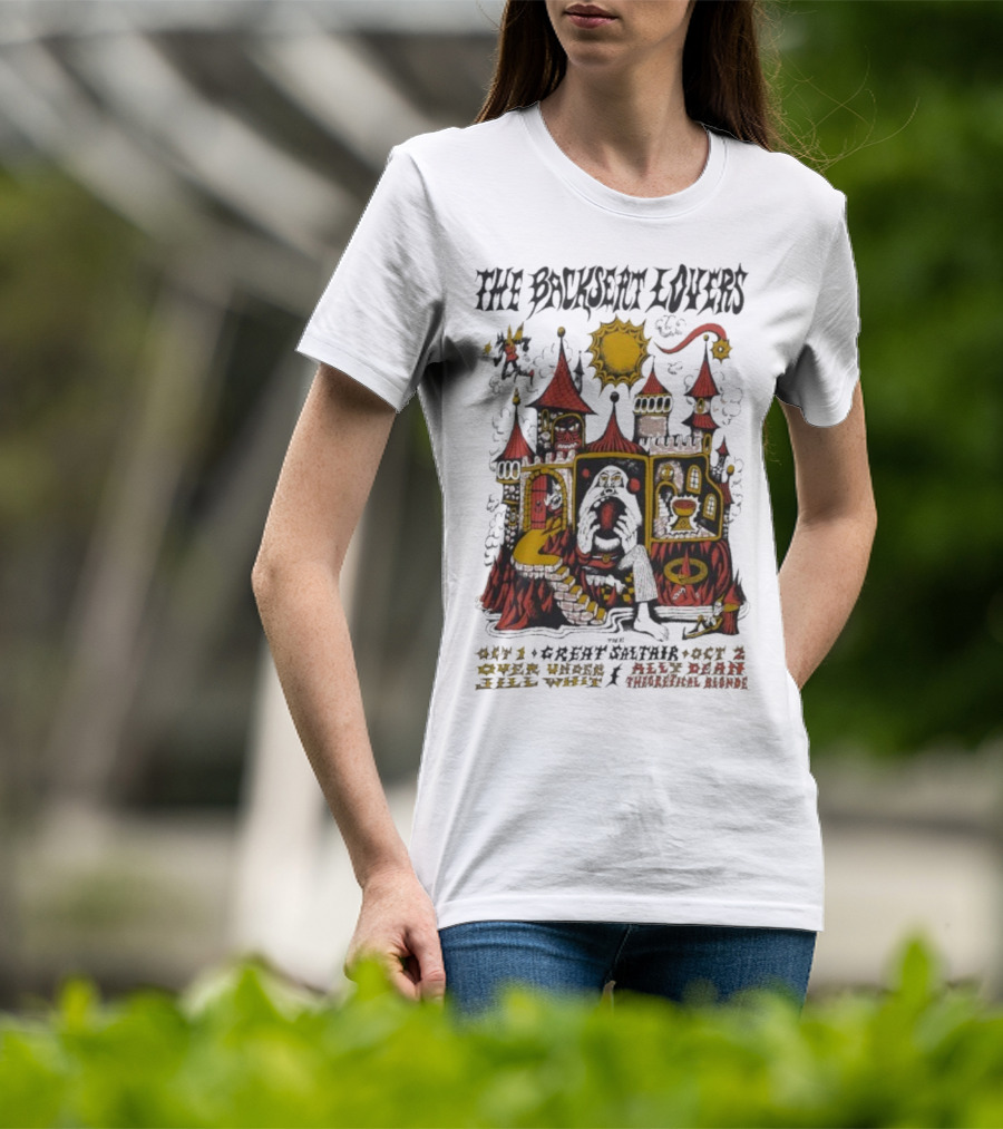 The Backseat Lovers Tour Unique Castle Artwork Oct 1 And 2 2025 T-Shirt