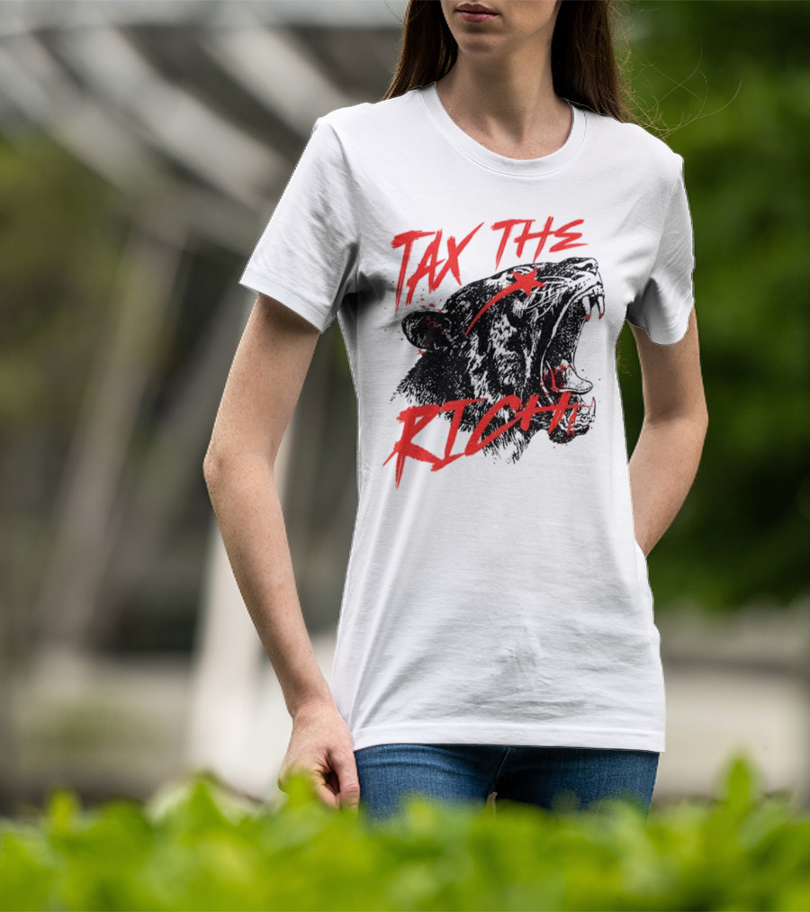 Tax The Rich Tiger Roar Anti Billionaire T-Shirt