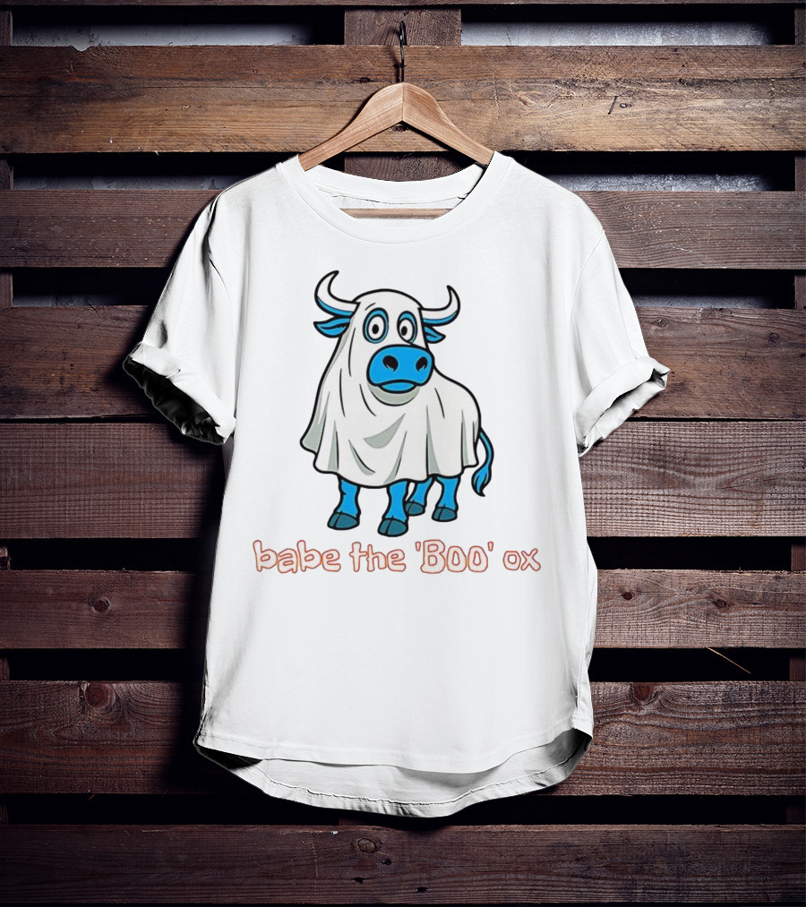 Babe The BOO Ox Ghost Cow Halloween Costume Fun T-Shirt