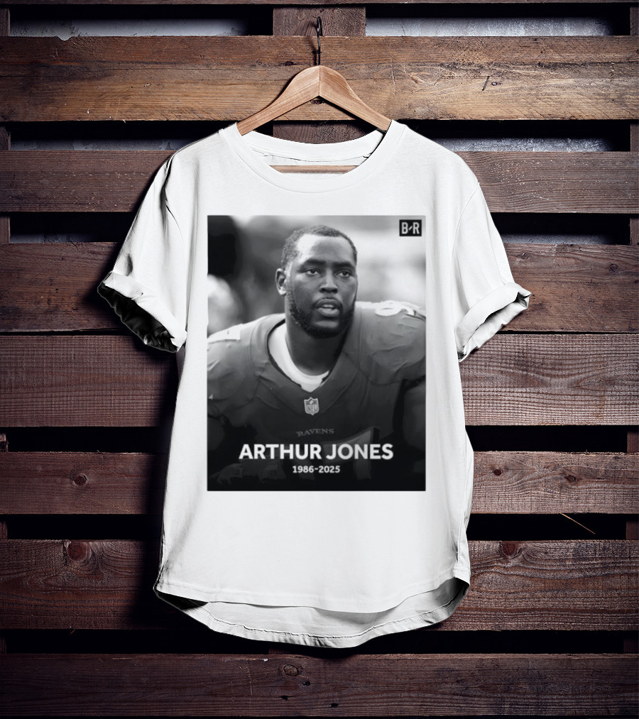 Arthur Jones Baltimore Ravens NFL Player Tribute 1986-2025 T-Shirt