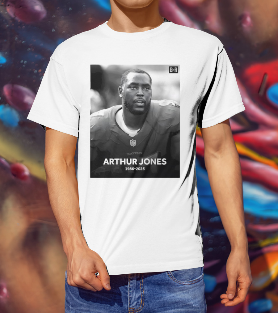 Arthur Jones Baltimore Ravens NFL Player Tribute 1986-2025 T-Shirt