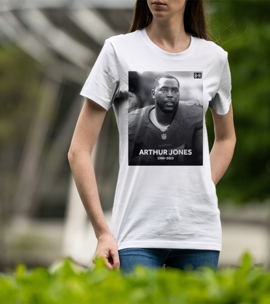 Arthur Jones Baltimore Ravens NFL Player Tribute 1986-2025 T-Shirt