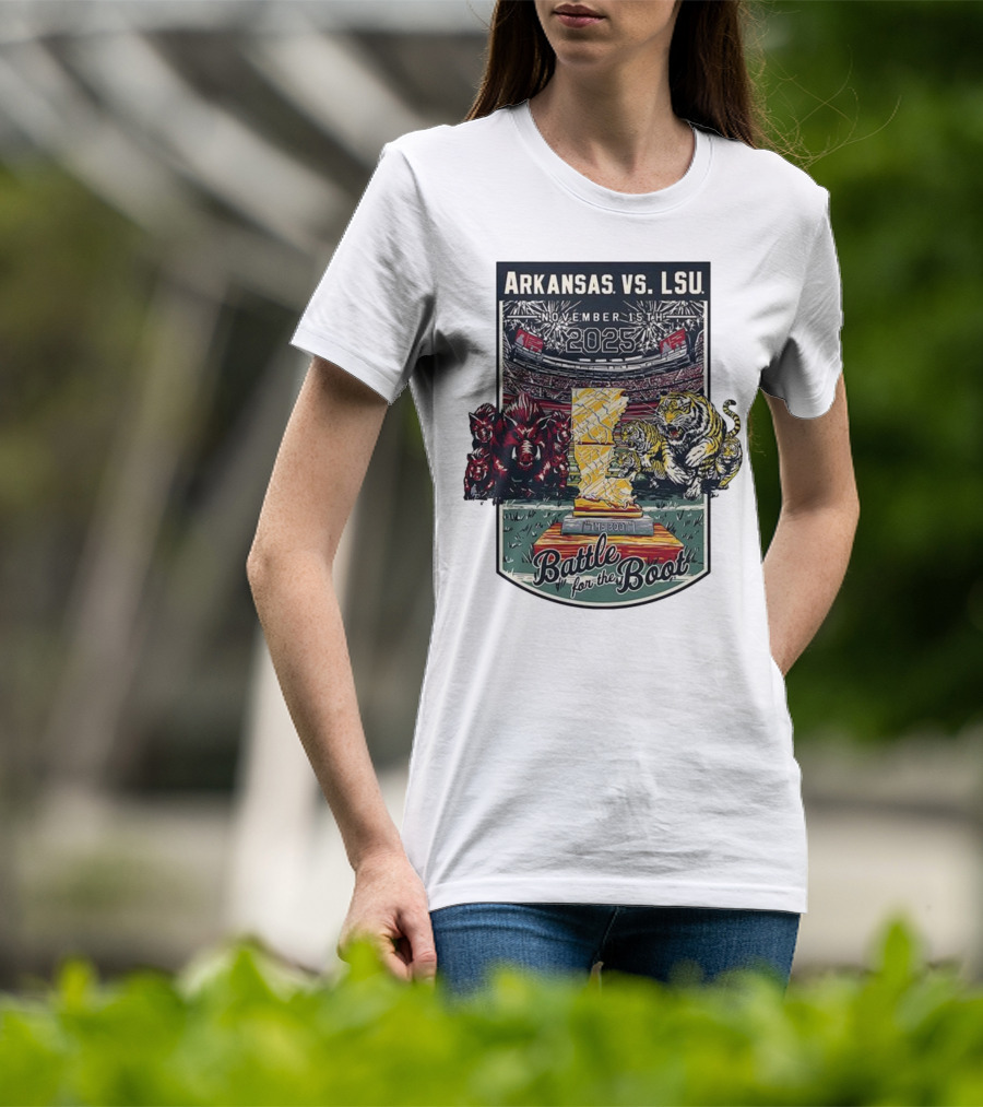 Arkansas Vs LSU November 15th 2025 Battle For The Boot T-Shirt