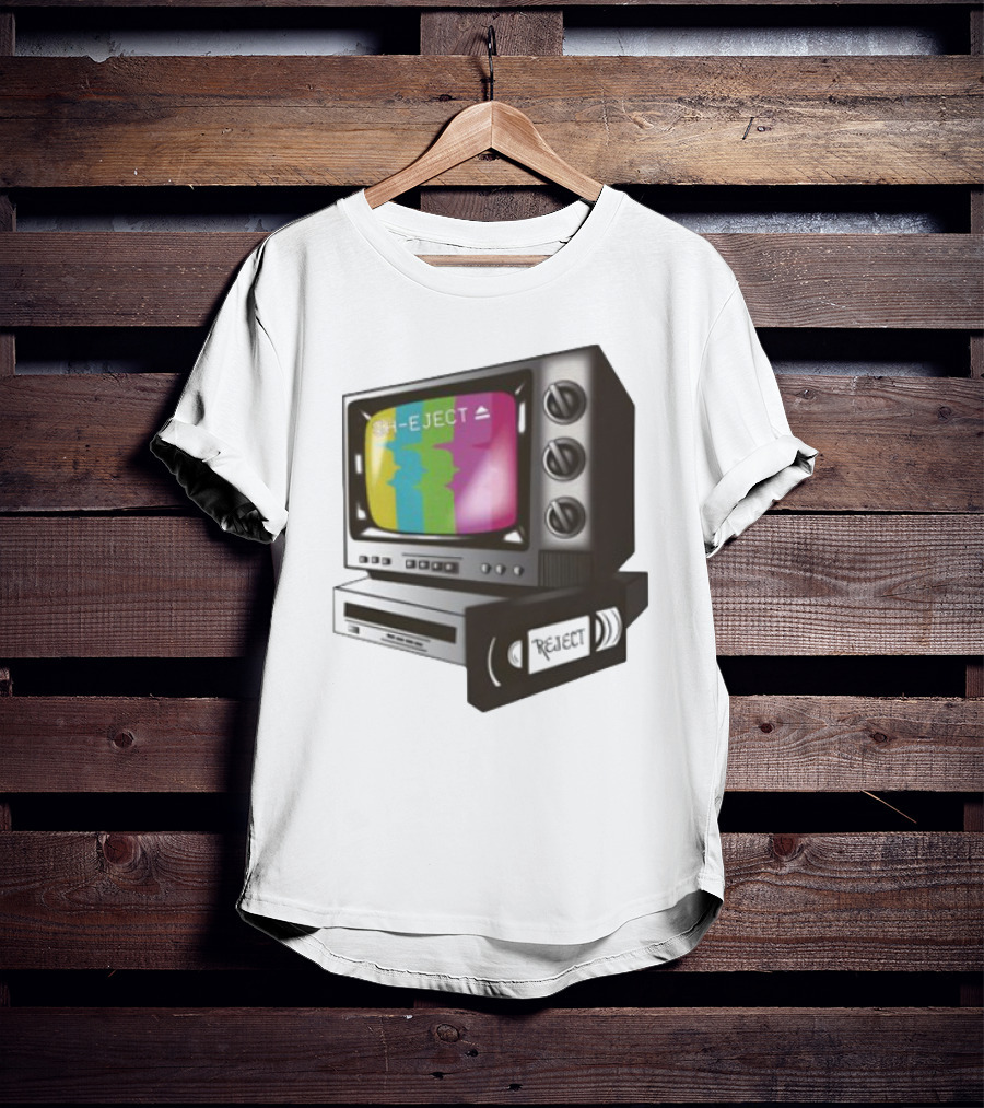 Sh-Eject Retro TV VHS Eject Design T-Shirt