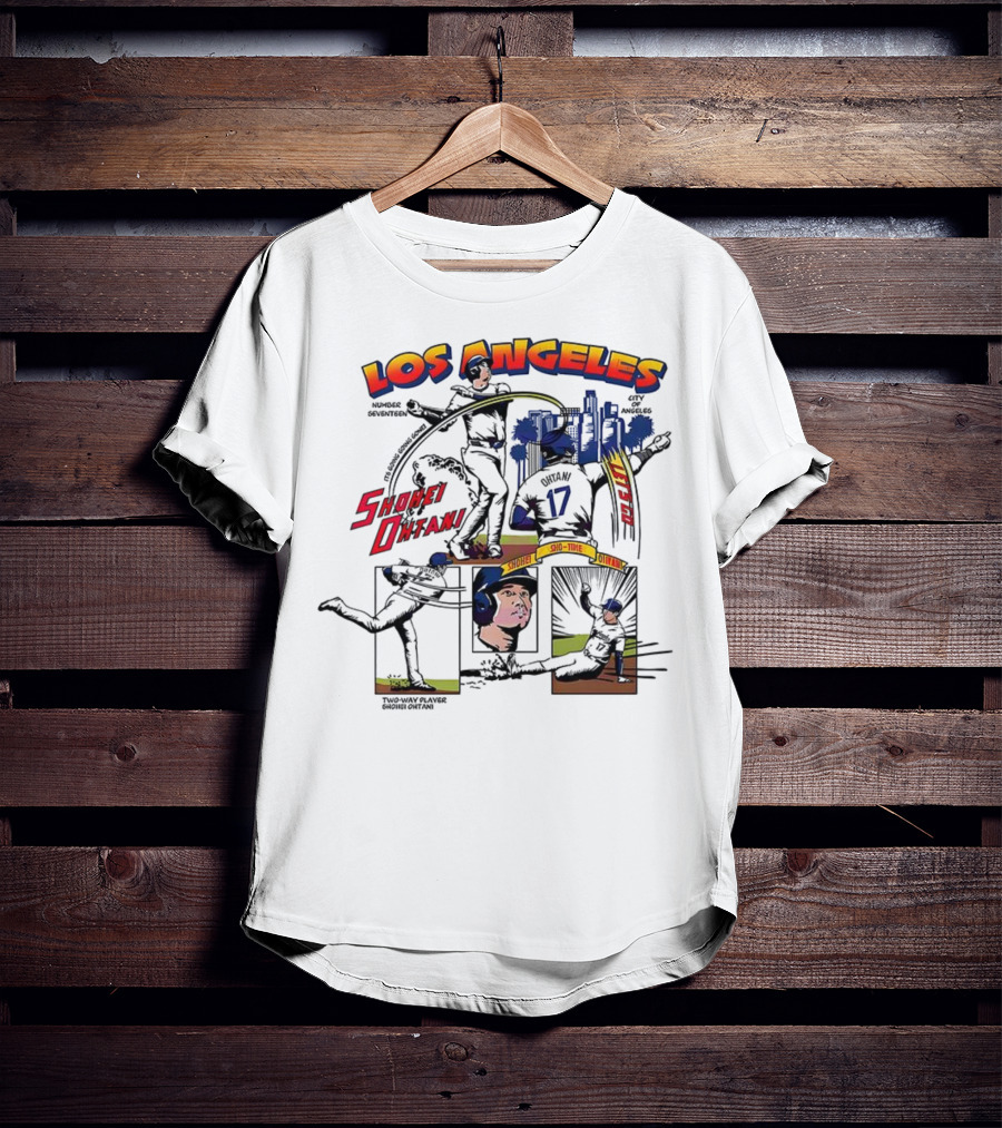 Los Angeles Shohei Ohtani Sho-Time Baseball Comic 17 T-Shirt