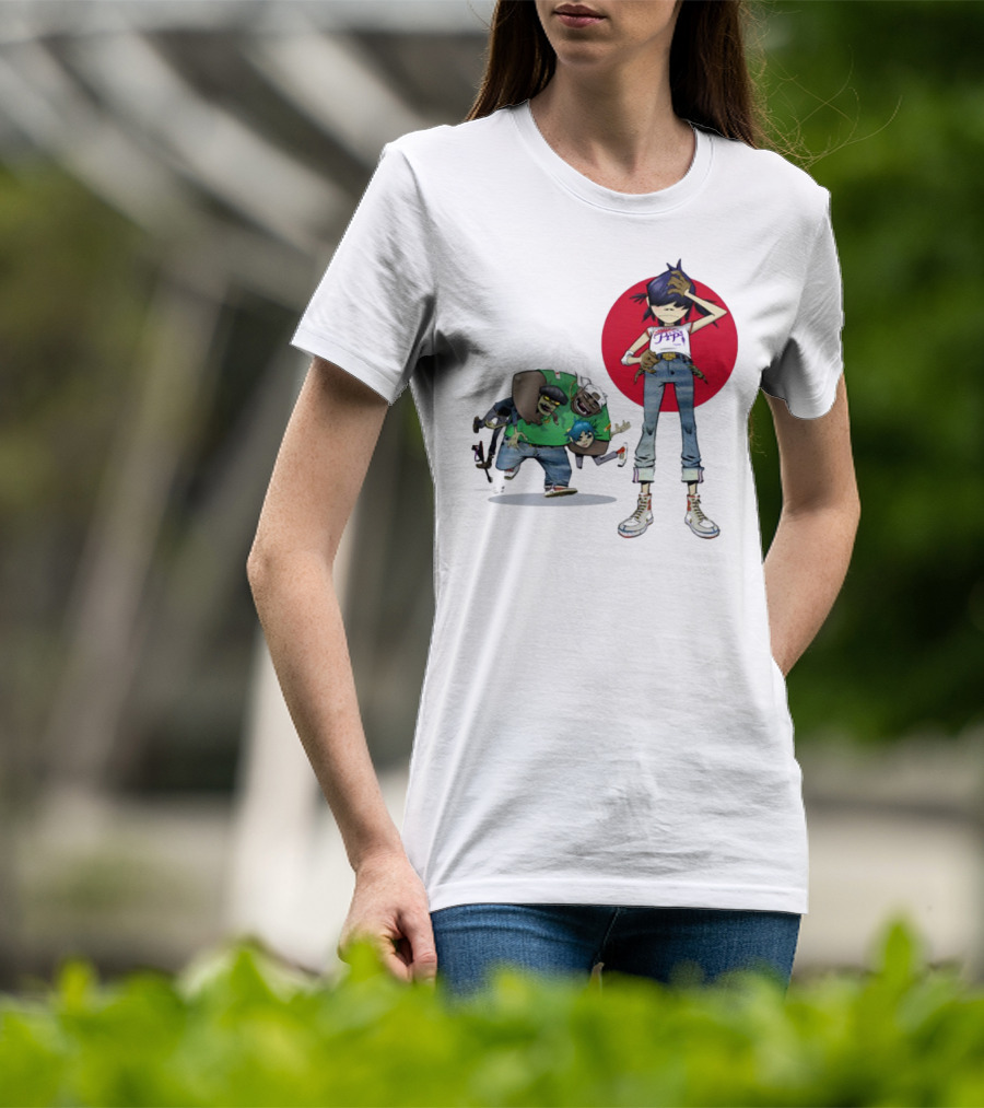Gorillaz Limited Edition Invisible Sun Characters And Style T-Shirt