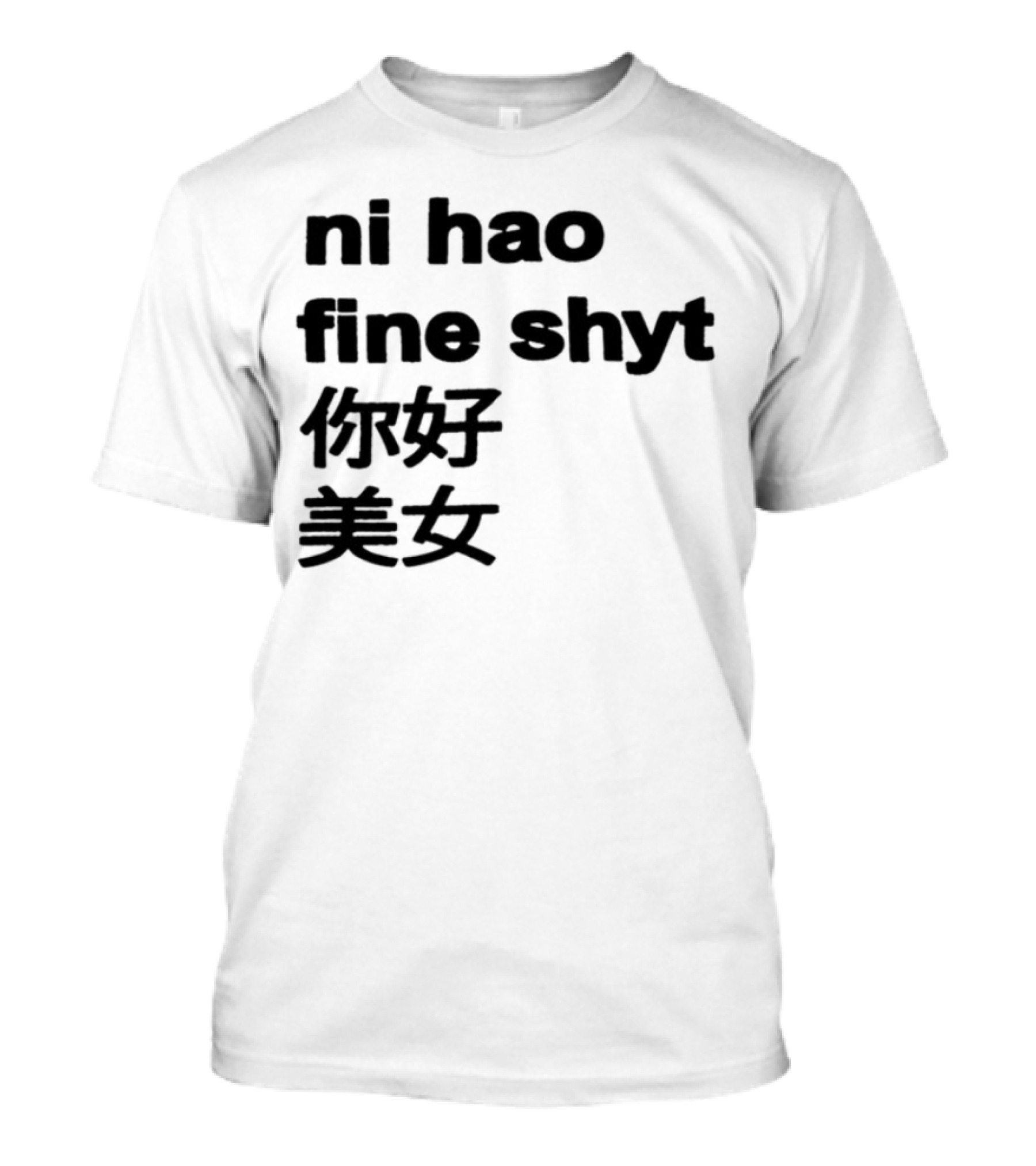 Ni Hao Fine Shyt 你好 美女 T-Shirt