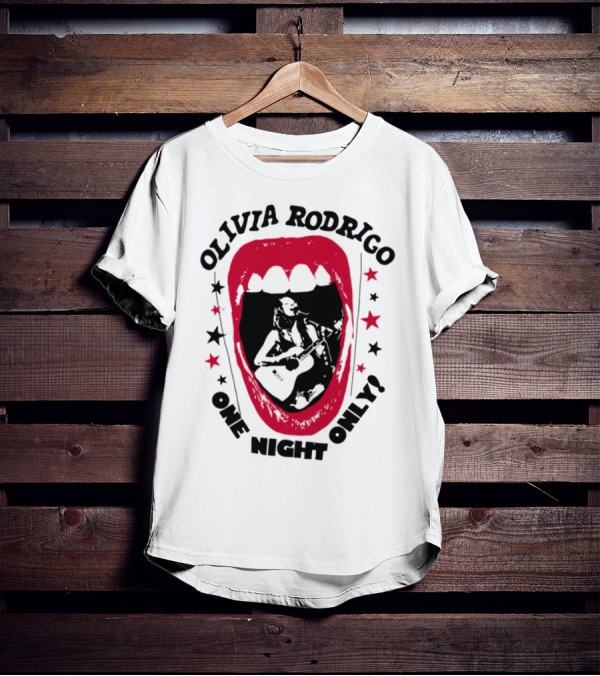Olivia Rodrigo Vampire One Night Only Red Mouth Design T-Shirt