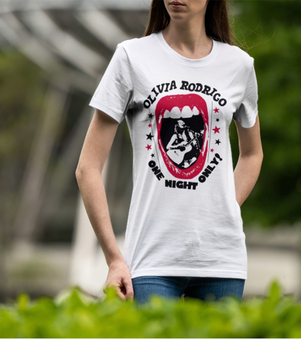 Olivia Rodrigo Vampire One Night Only Red Mouth Design T-Shirt