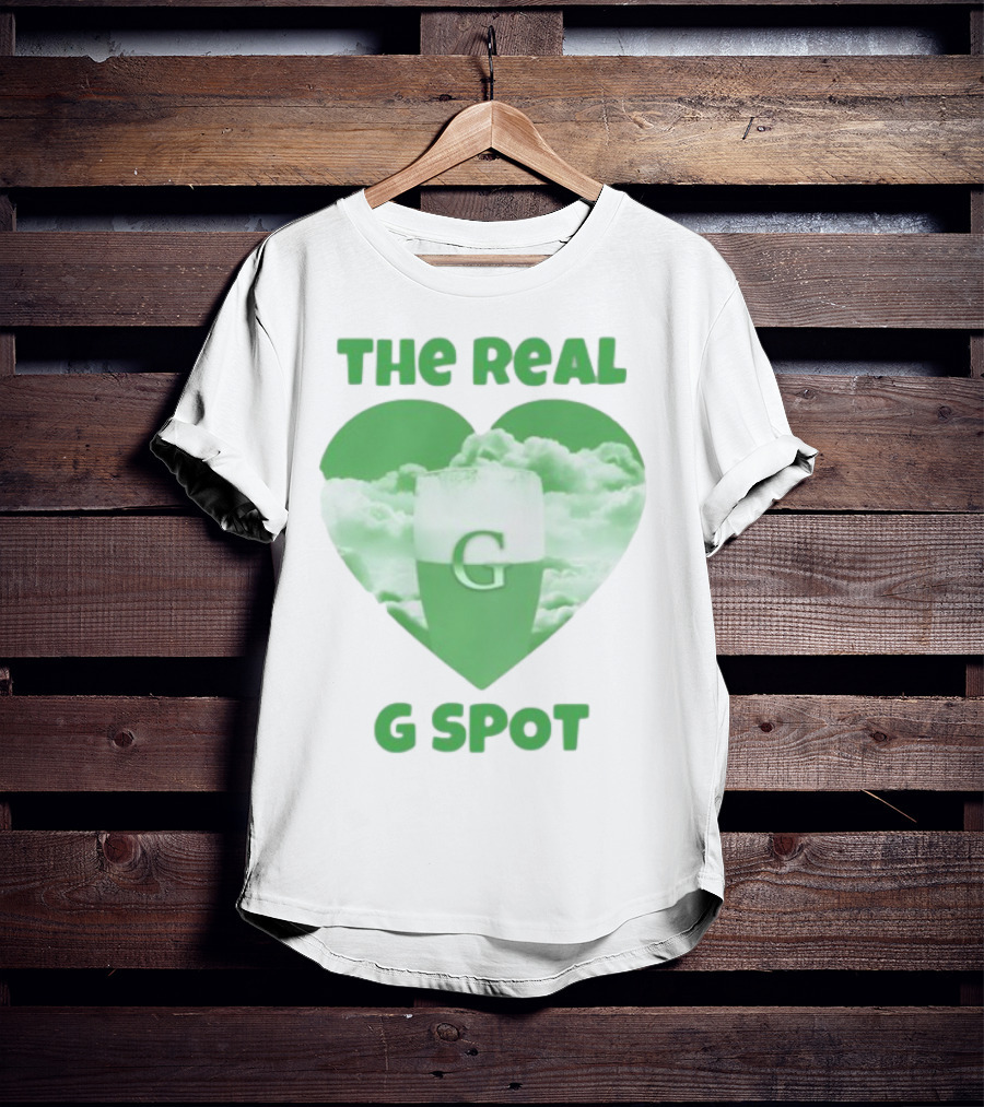 The Real G Spot Green Heart Cloud Pint T-Shirt