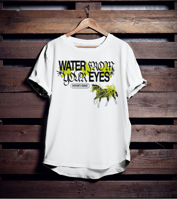 Water From Your Eyes Everyone's Crushed Abstract Yellow Scribble Horse T-Shirt