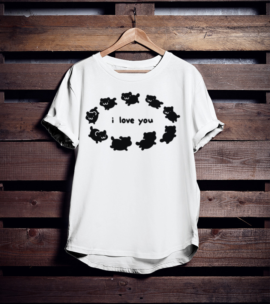 Crumb I Love You Cute Animal Circle T-Shirt