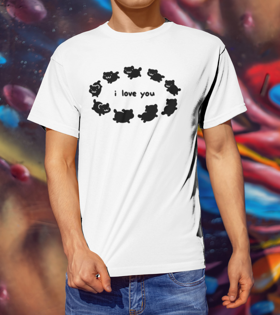 Crumb I Love You Cute Animal Circle T-Shirt