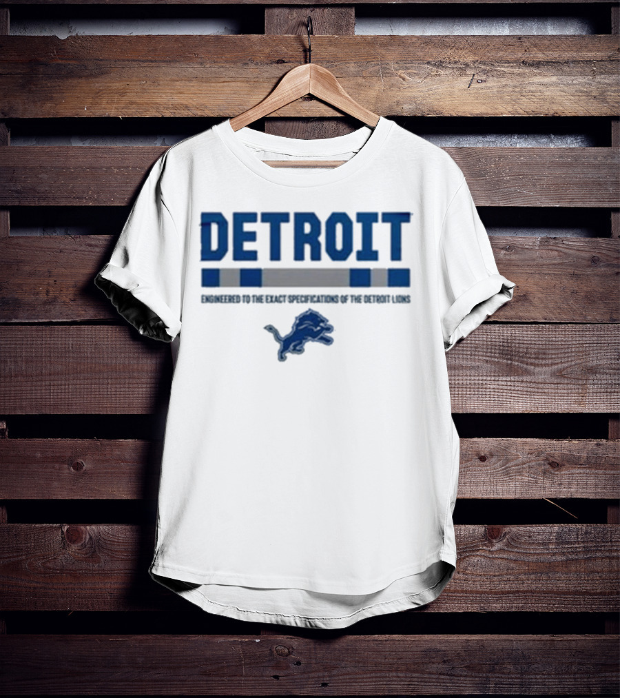 Detroit Lions Engineered To The Exact Specifications Barry Sanders T-Shirt