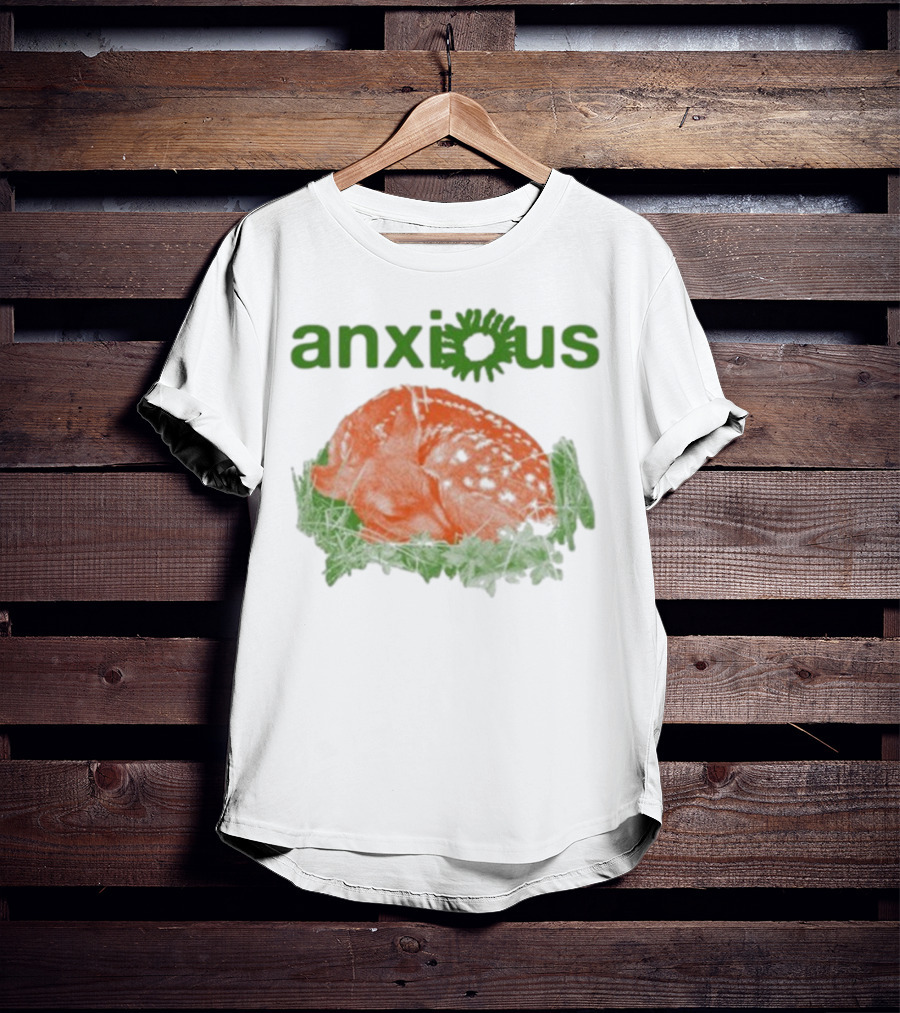 Anxious Baby Doe Deer In Grass Survivor Mood T-Shirt