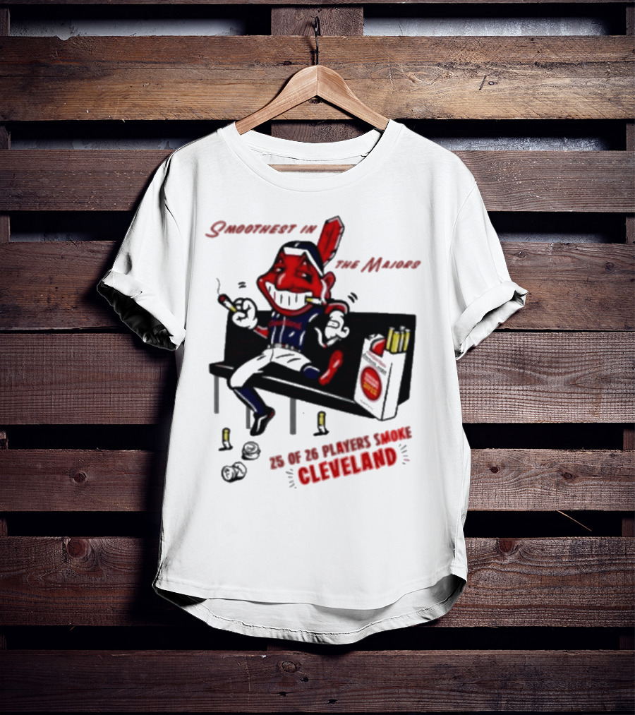 Cleveland Guardians Smoothest In The Majors 25 Of 26 Players Smoke T-Shirt