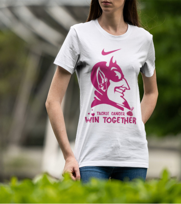 Duke Blue Devils Nike Tackle Cancer Win Together In October We Wear Pink T-Shirt