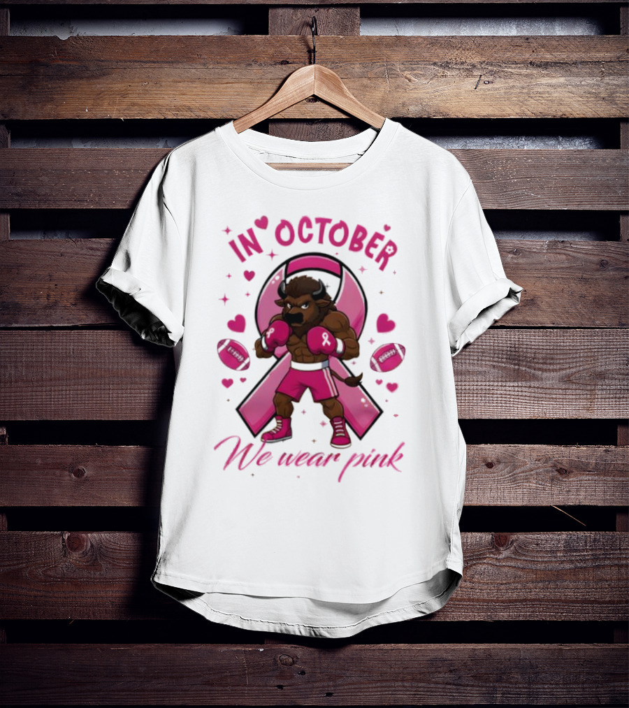 In October We Wear Pink Indiana Hoosiers Tackle Cancer Win Together T-Shirt