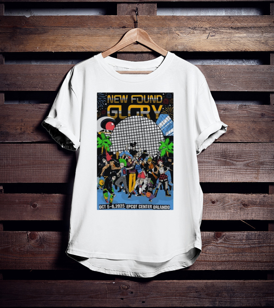New Found Glory Epcot Center Orlando Oct 5-6 2025 Event Celebration T-Shirt